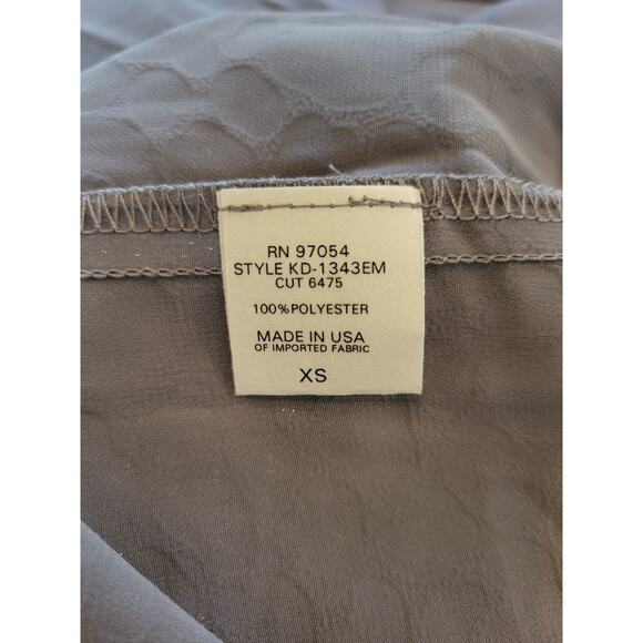 NWT Revolve Krisa Strapless Silver Asymmetrical Top Maxi Dress XS - Picture 5 of 5